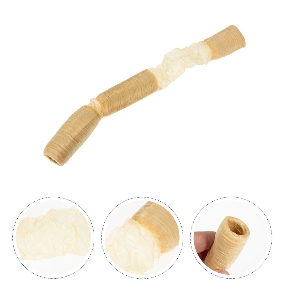 Natural Collagen Ham Casings for DIY Sausage Making Beige Reusable Skin