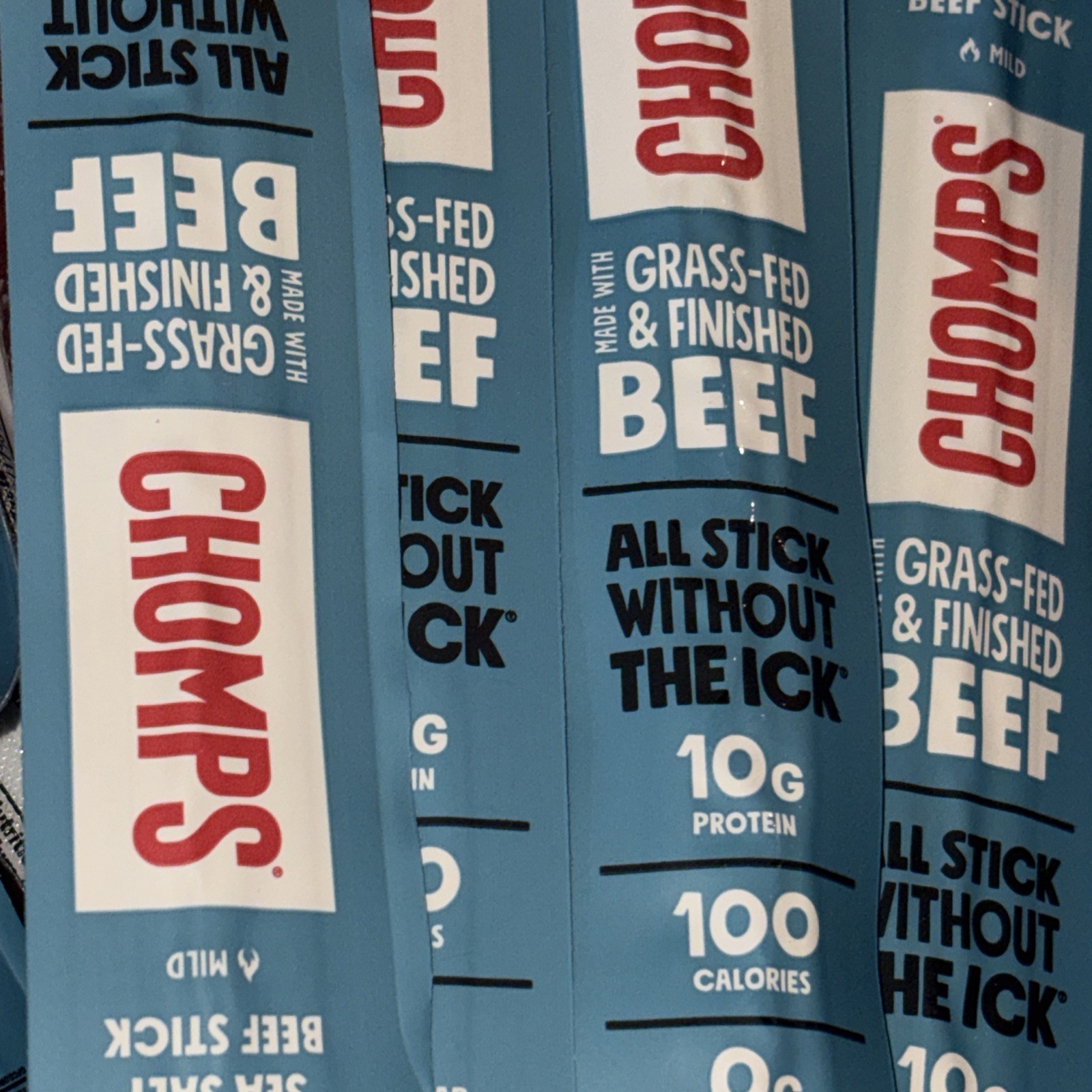 Chomps Sea Salt Beef Sticks Bundle Of 20 Full Size Expires 04/2027