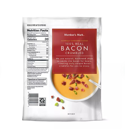 Member’s Mark Real Crumbled Bacon (20 Oz) 2 PK
