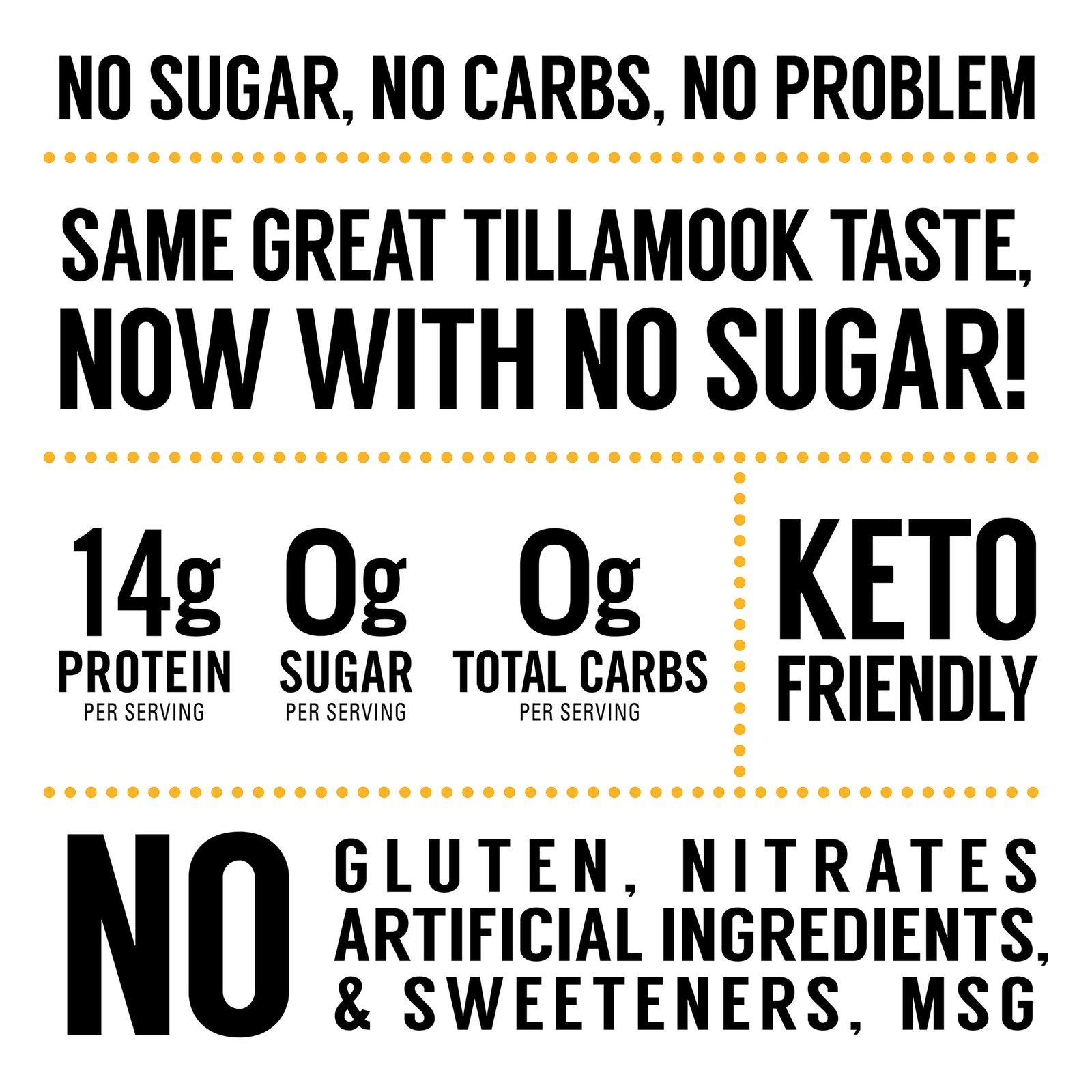 (2 pack) Tillamook Country Smoker Zero Sugar Jerky, Original, 6.5 oz