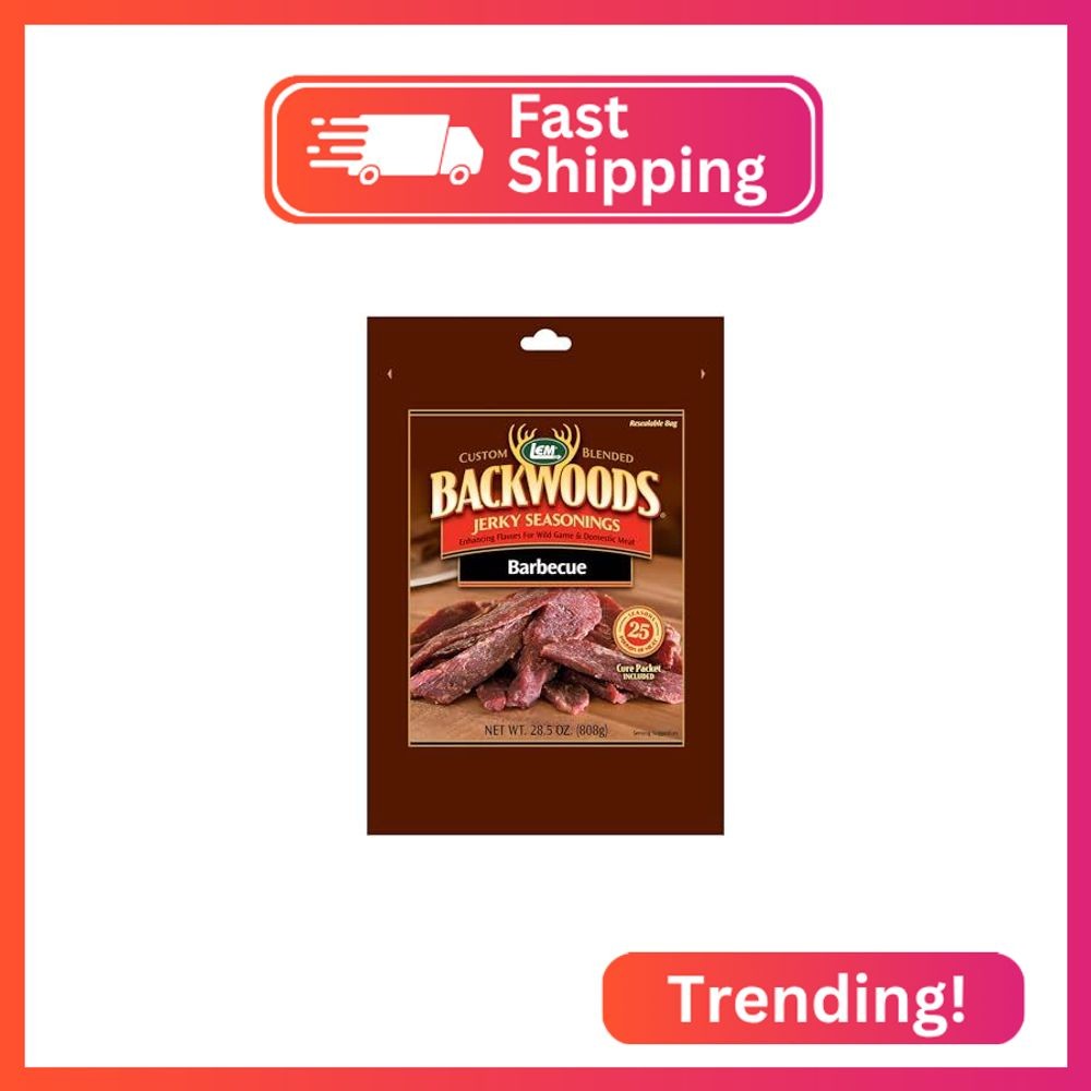LEM Products Backwoods BBQ Jerky Seasoning, Ideal for Wild Game and Domestic Mea
