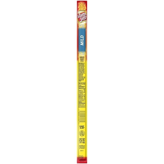 Slim Jim Giant Mild Snack Sticks, 0.97 Ounces, 24 Per Box, 6 Per Case