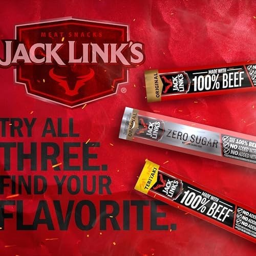 Jack Link’s Beef Jerky Sticks Variety Pack – Original, Teriyaki & Zero Sugar …