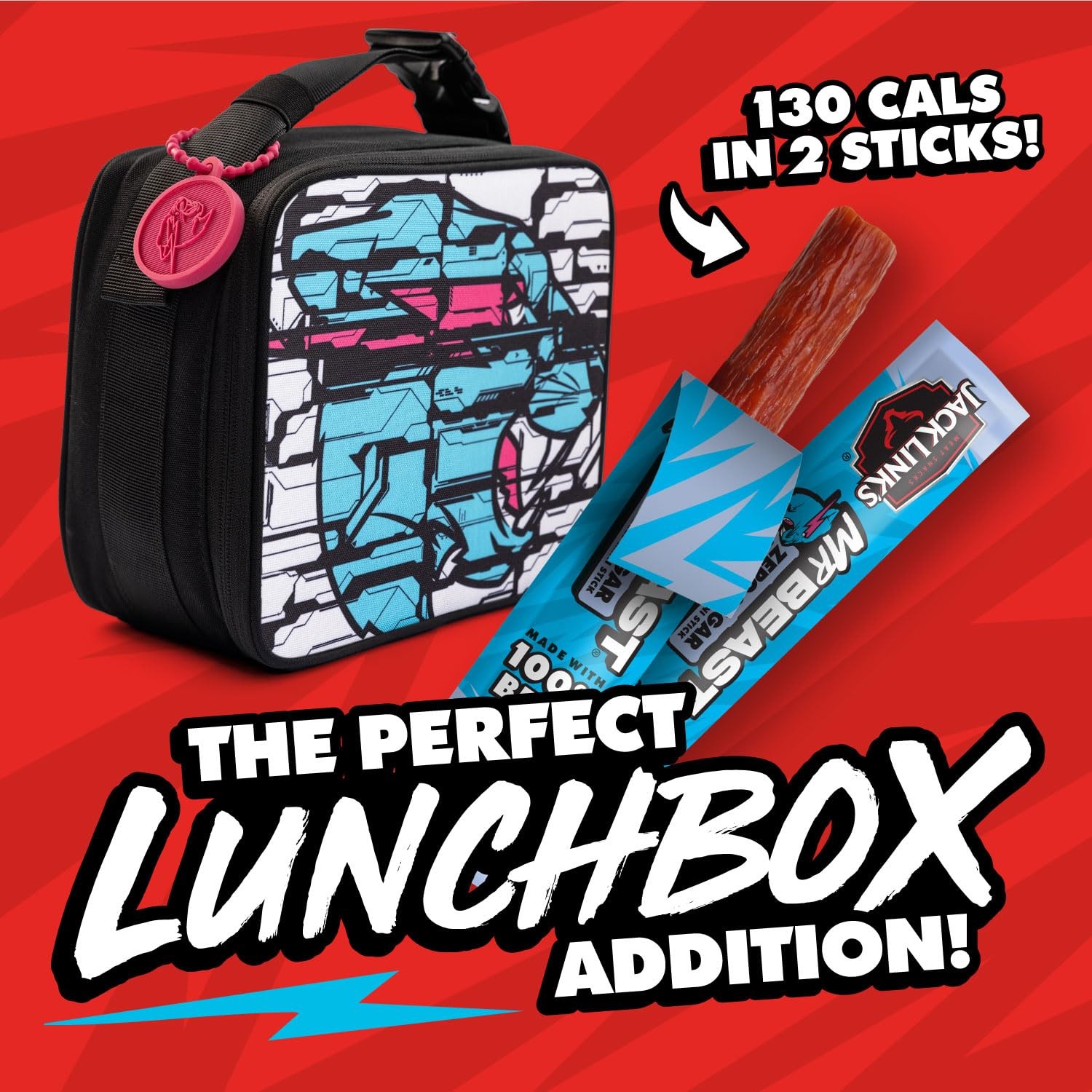 Jack Link’s x MrBeast Beef Sticks, Zero Sugar Mini Beef Sticks, As Seen on Be…