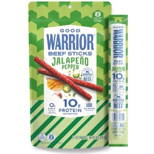 Good Warrior Jalapeno Beef Meat Sticks – 8oz/8ct