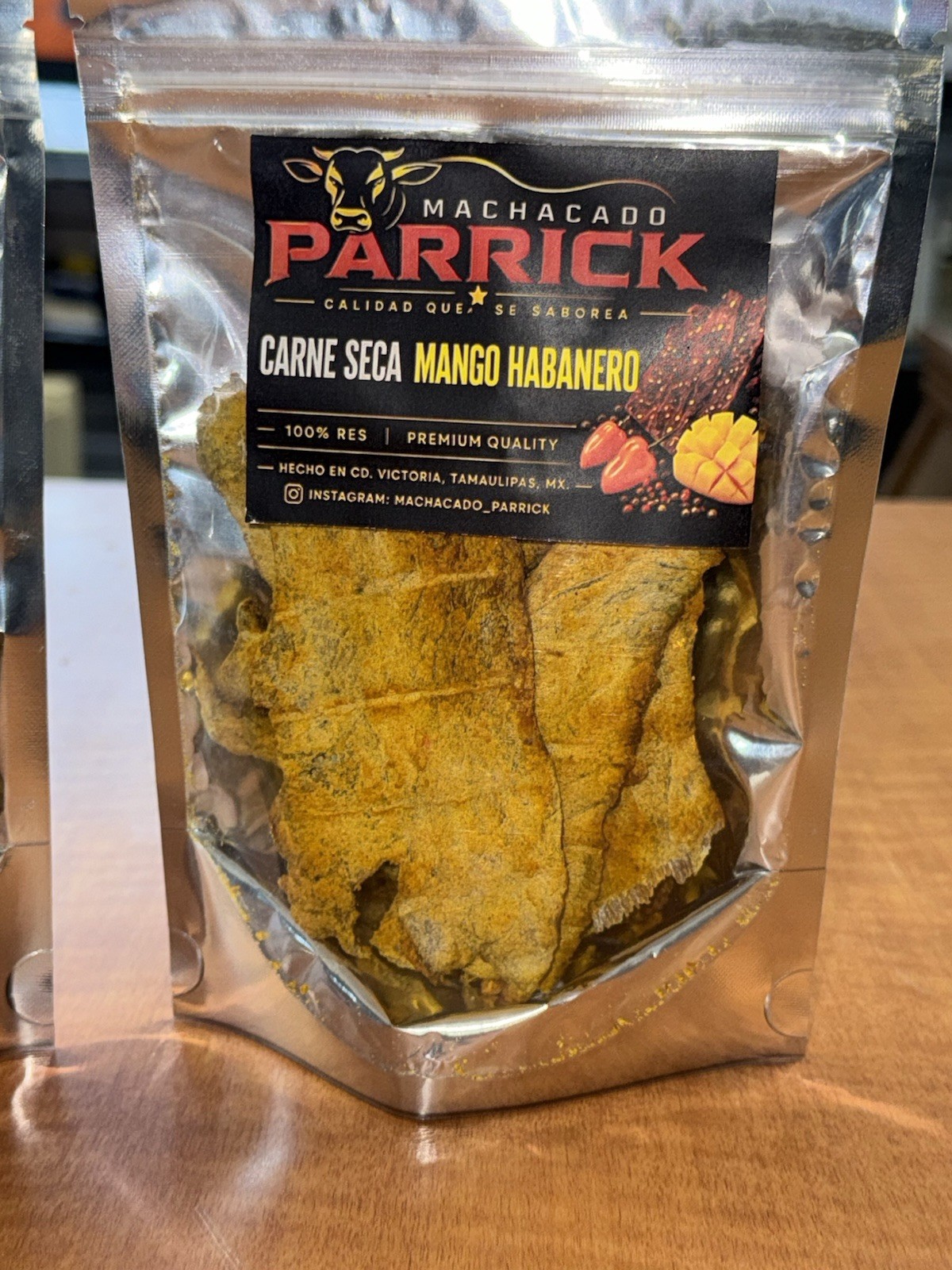 Beef Jerky (carne Seca Parrick) Mango Habanero Flavor