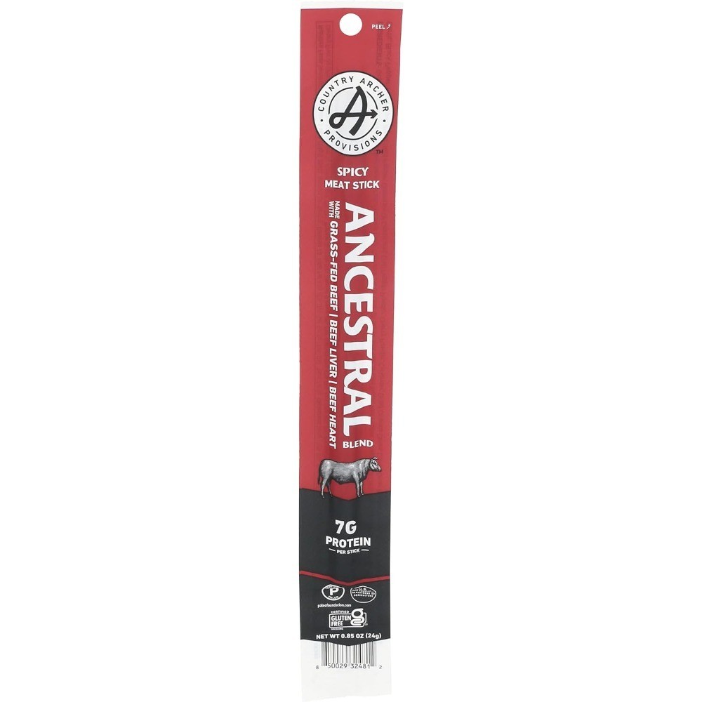 Spicy Beef Sticks Ancestral Blend Traditional Recipe Snack Pack