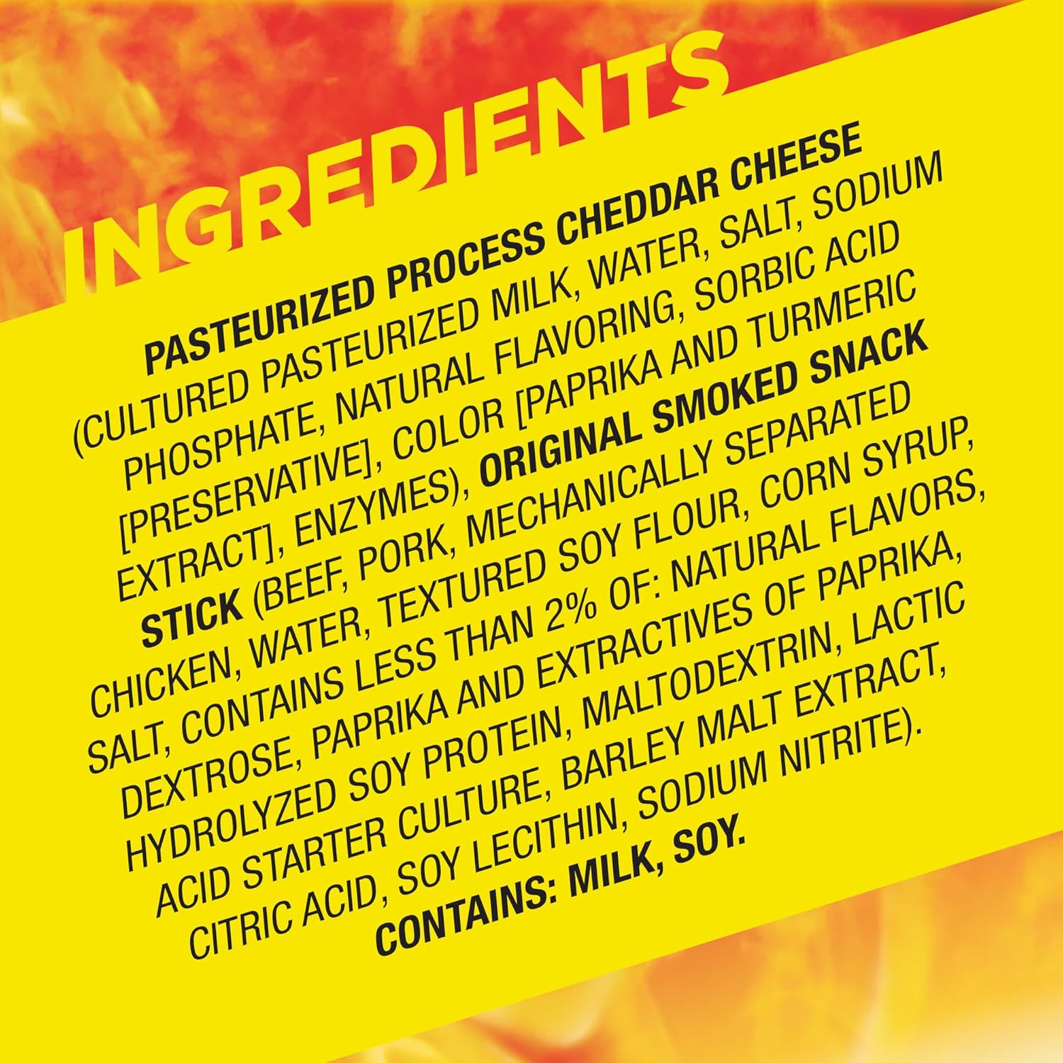 Beef ‘N Cheese Smoked Meat Sticks, Original Flavor, 7G Protein per Serving, Fath