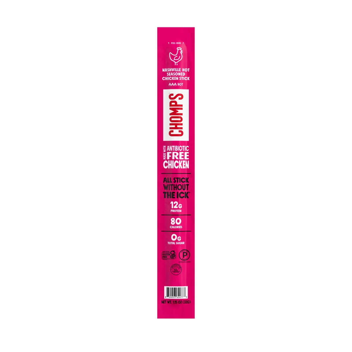 Chomps Snack Sticks Nashville Hot Chicken Meat Sticks – 1.15oz
