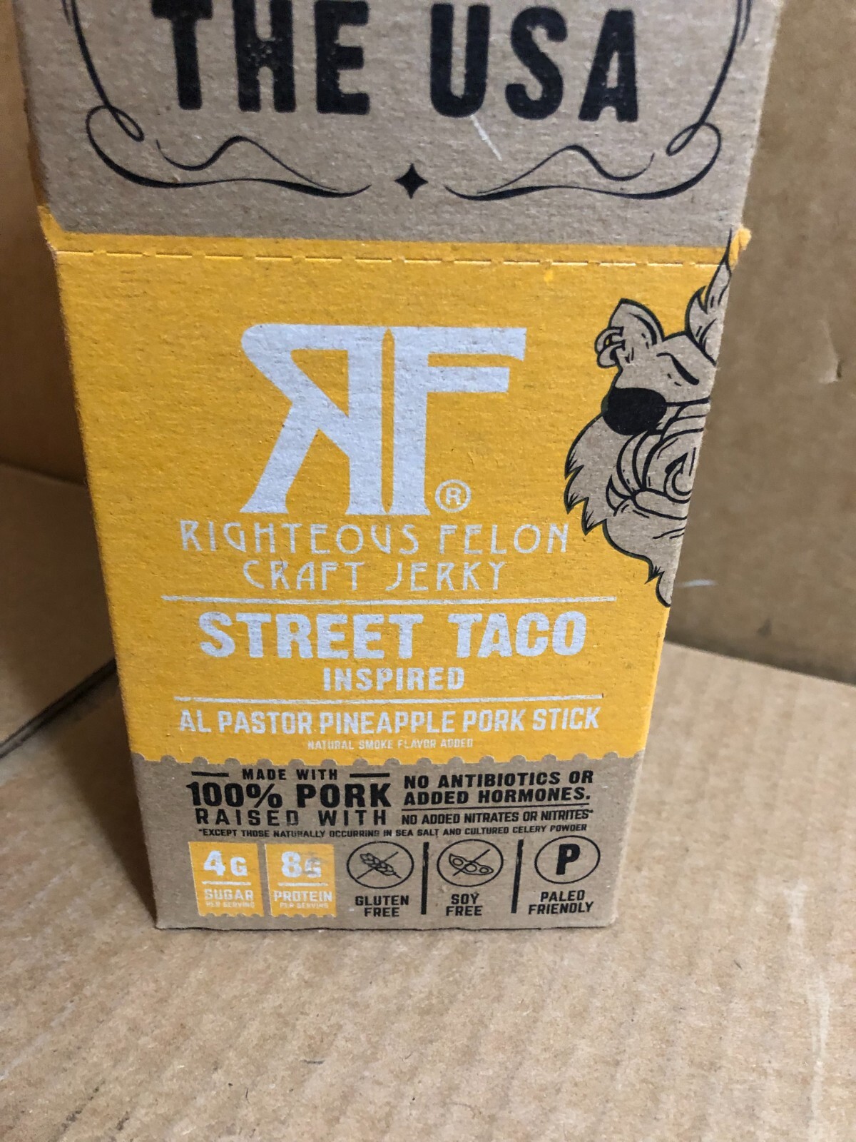 Righteous Felon STREET TACO Beef Stick 1oz (24ct)