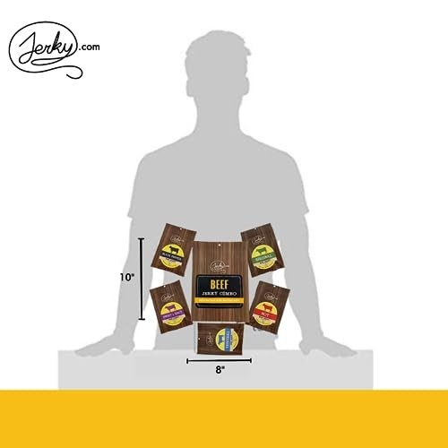Beef Jerky Sampler Pack – 5 Flavors, Premium Meat Snack, No MSG, Gift for Men