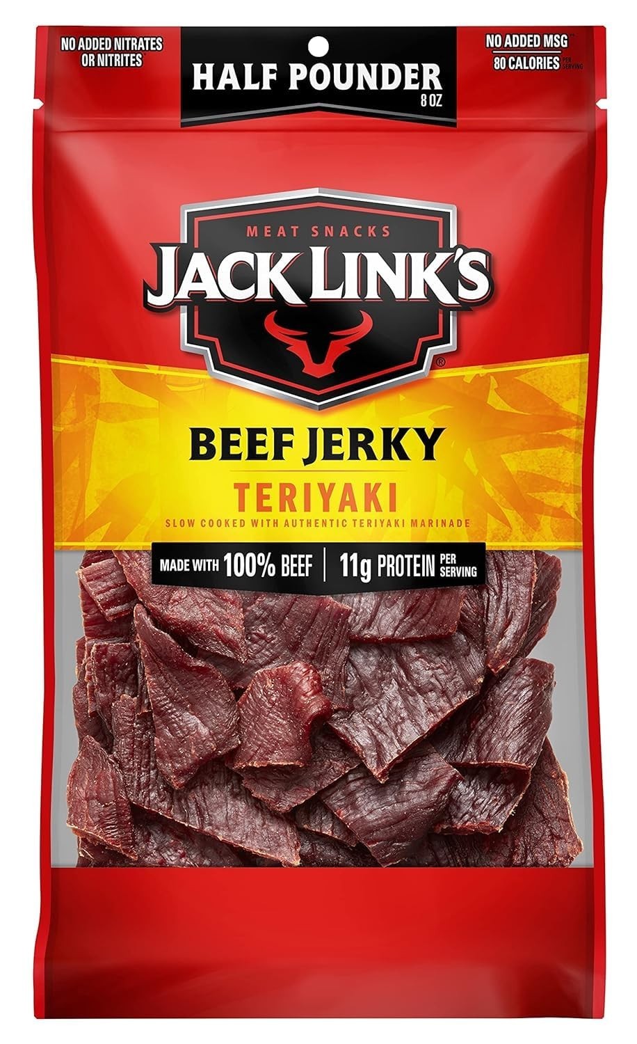 Jack Link’s Beef Tender Bites, Teriyaki, ½ Pounder Bag –