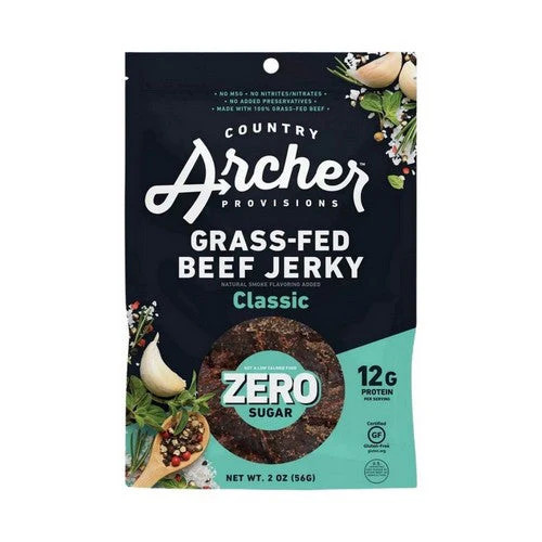 Jerky Beef Classic Ns 2 Oz(Case Of 12) By Country Archer