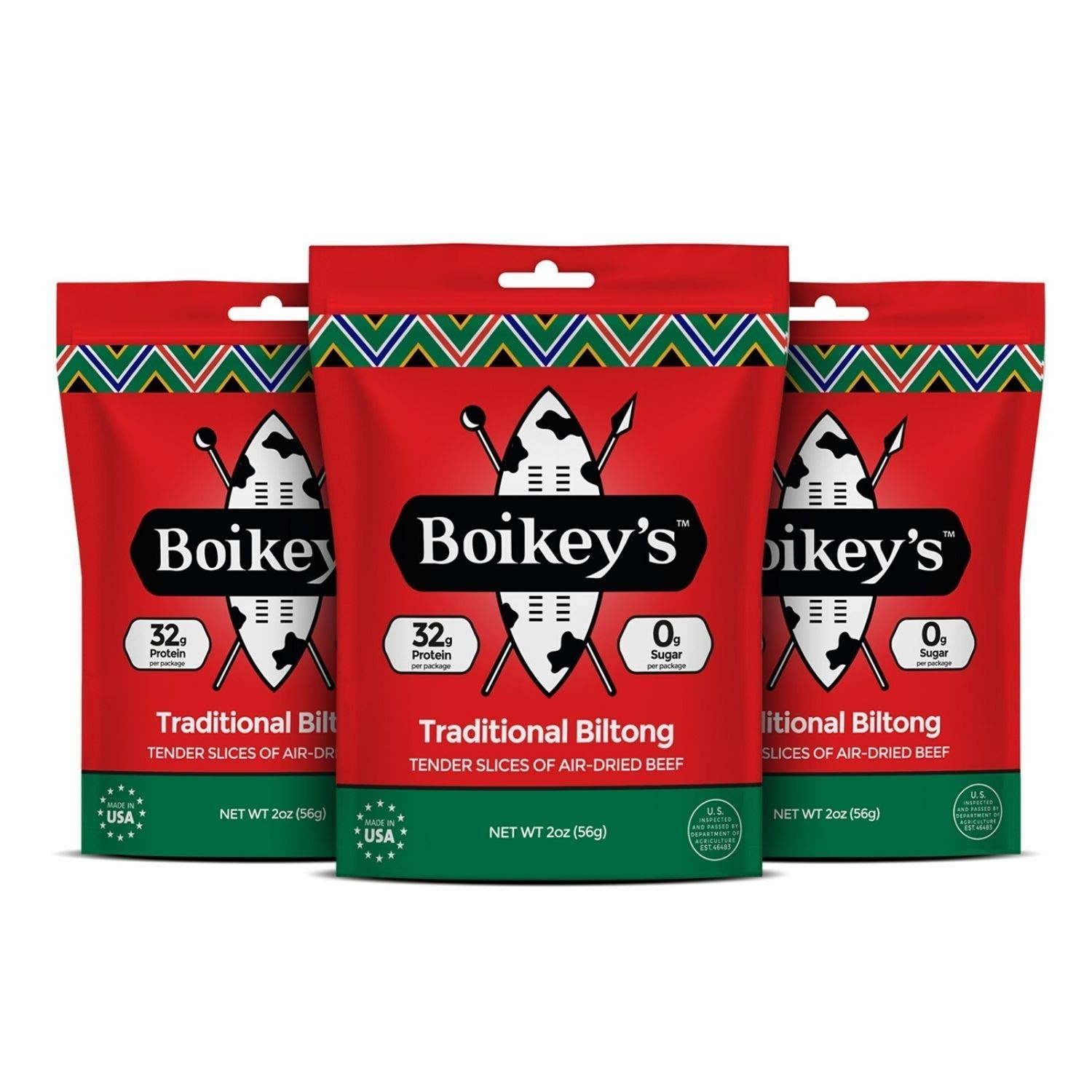 Boikeys Biltong South African Style Beef Jerky – Traditional Flavor – Gluten …