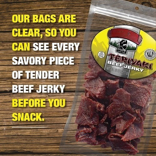 (2 pack) Teriyaki Beef Jerky 10oz Resealable Bag