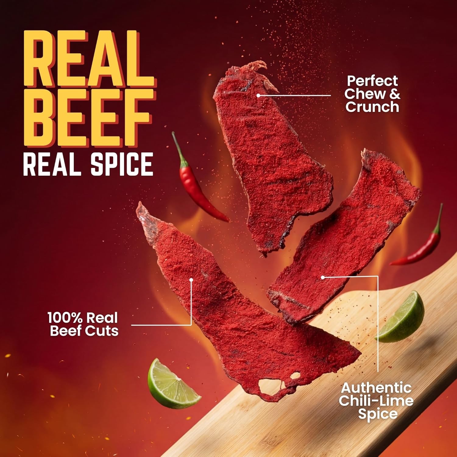 Authentic Texan Spicy Dried Beef – 2oz Resealable Pouch-