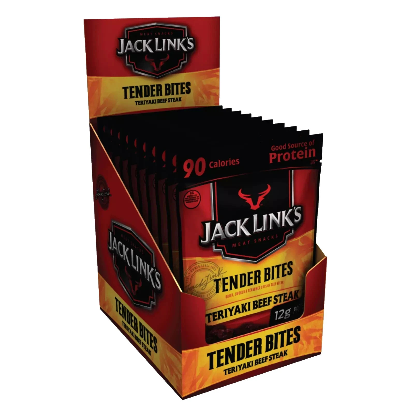 5x Packs Jack Links Tender Bites Teriyaki Beef Steak – 1.25oz