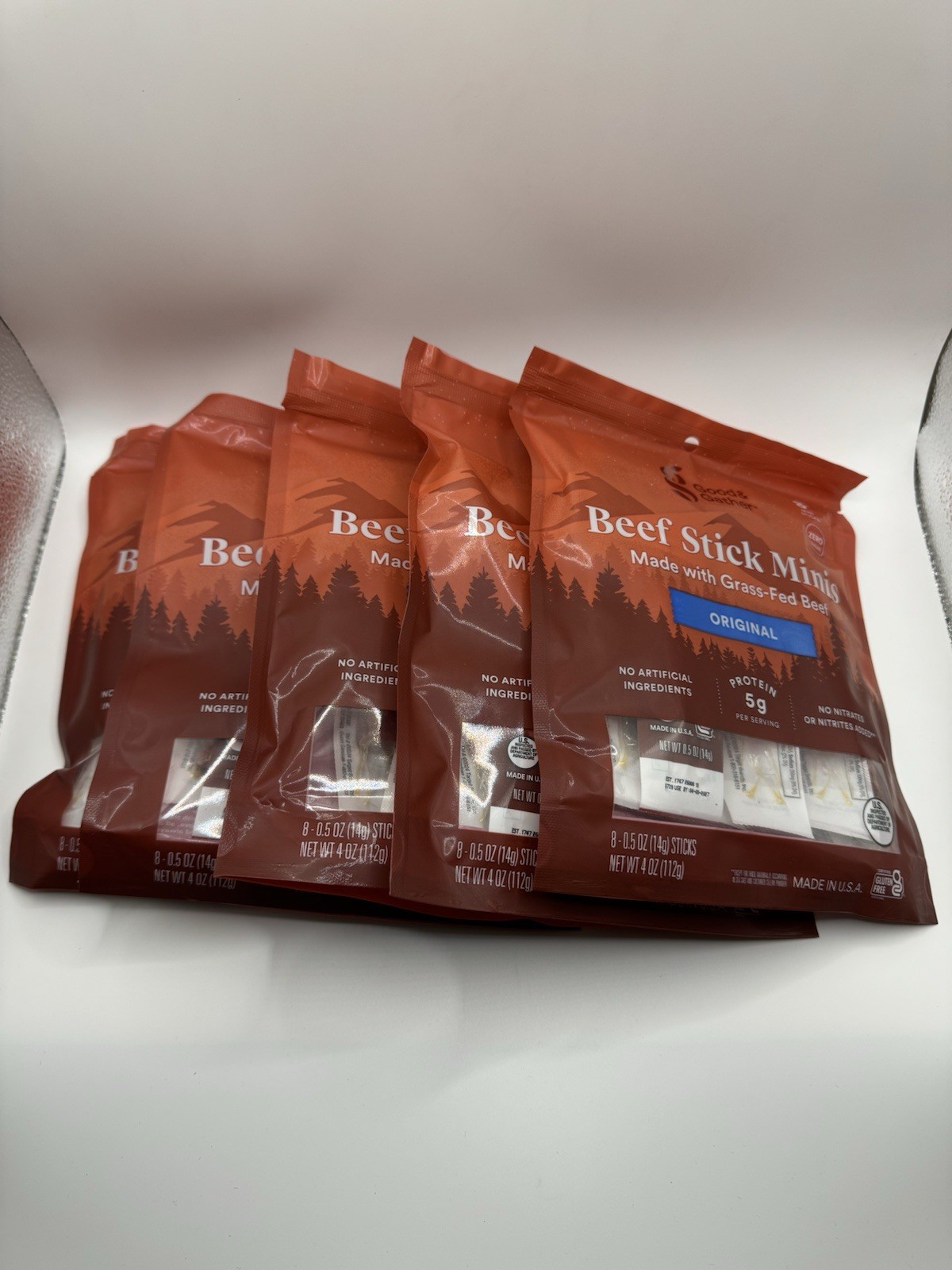 Beef Stick Minis Dood Gather 0.5 Oz 8 mini Sticks 5 Back