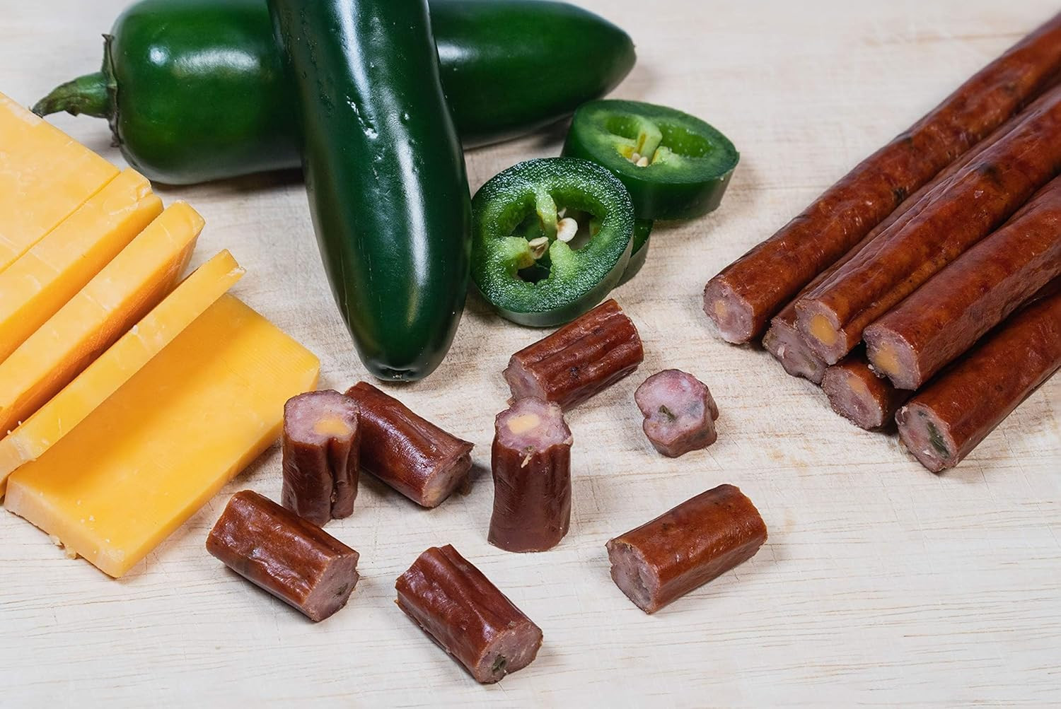 Wenzel’s Farm Jalapeno Cheddar Sticks │Snack Sticks │ Flavorful, Naturally Smoke