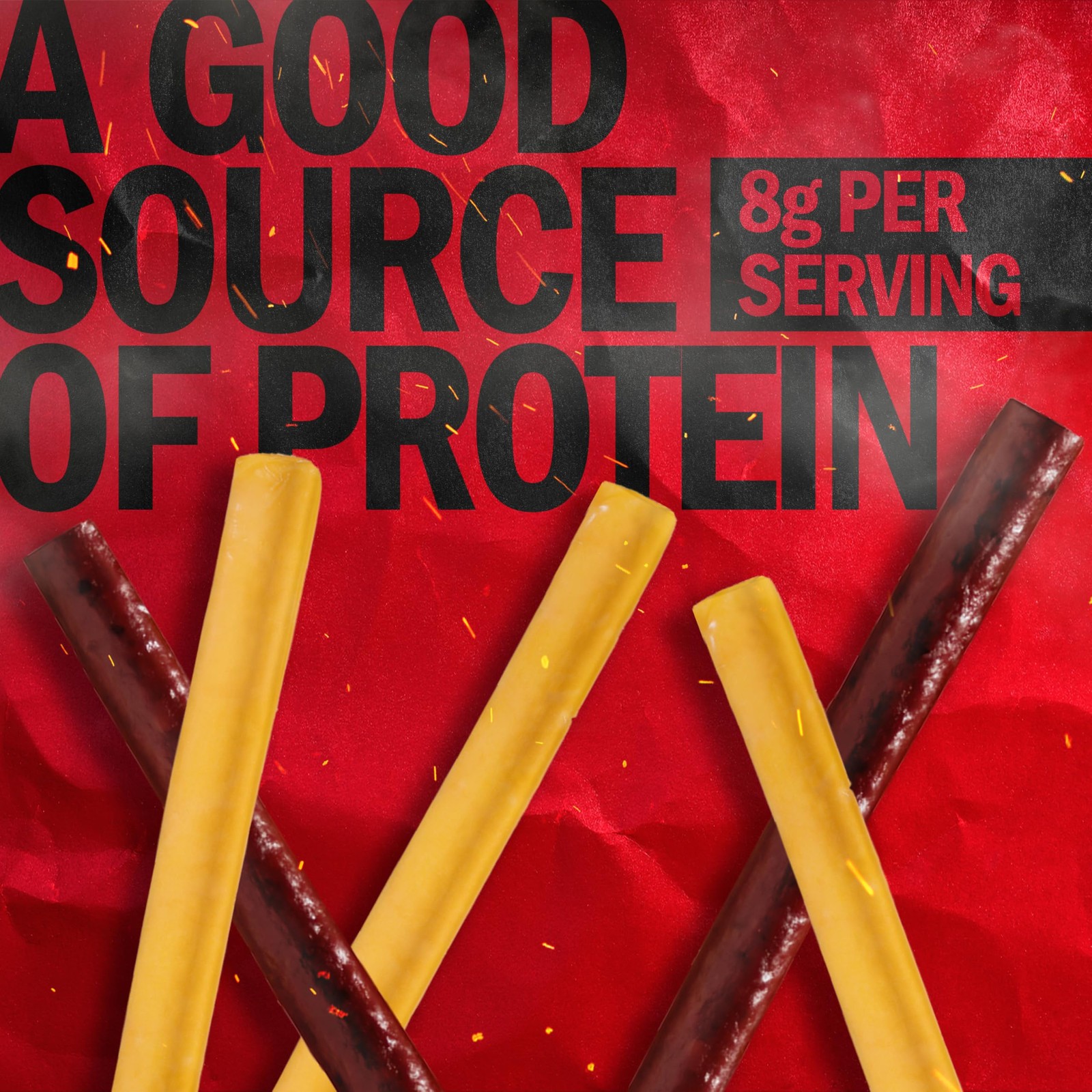 Jack Link’s Original Beef Jerky Sticks and Cheese 1.2 Ounce (Pack of 48)