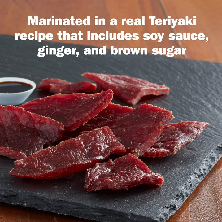 Jack Link’s Beef Jerky, Teriyaki, Made with 100% Beef, 11g of Protein 2.85 oz
