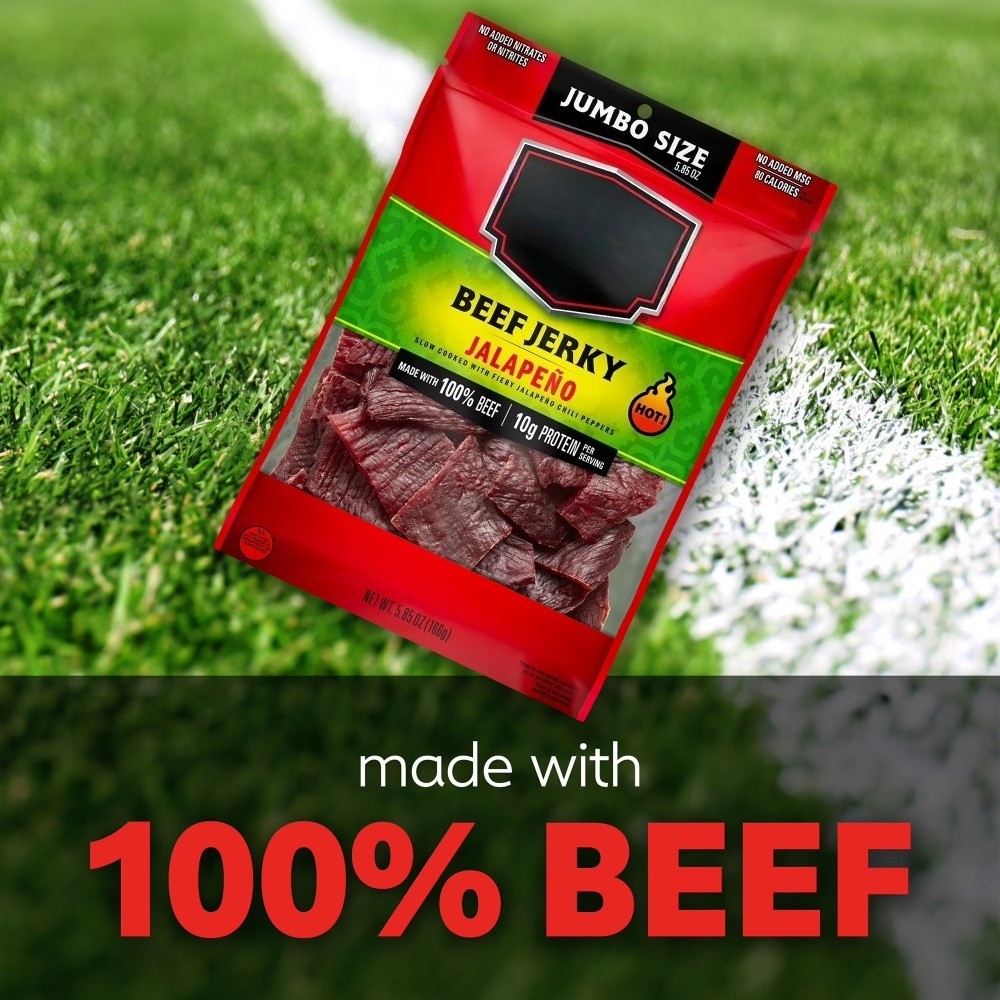 Spicy Beef Jerky, Jalapeño, Made With 100% Beef, 10g of Protein per Serving