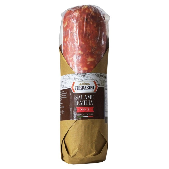 Ferrarini Salame Emilia Spicy – Italian Dry-Cured Salami 5.7–6 lb