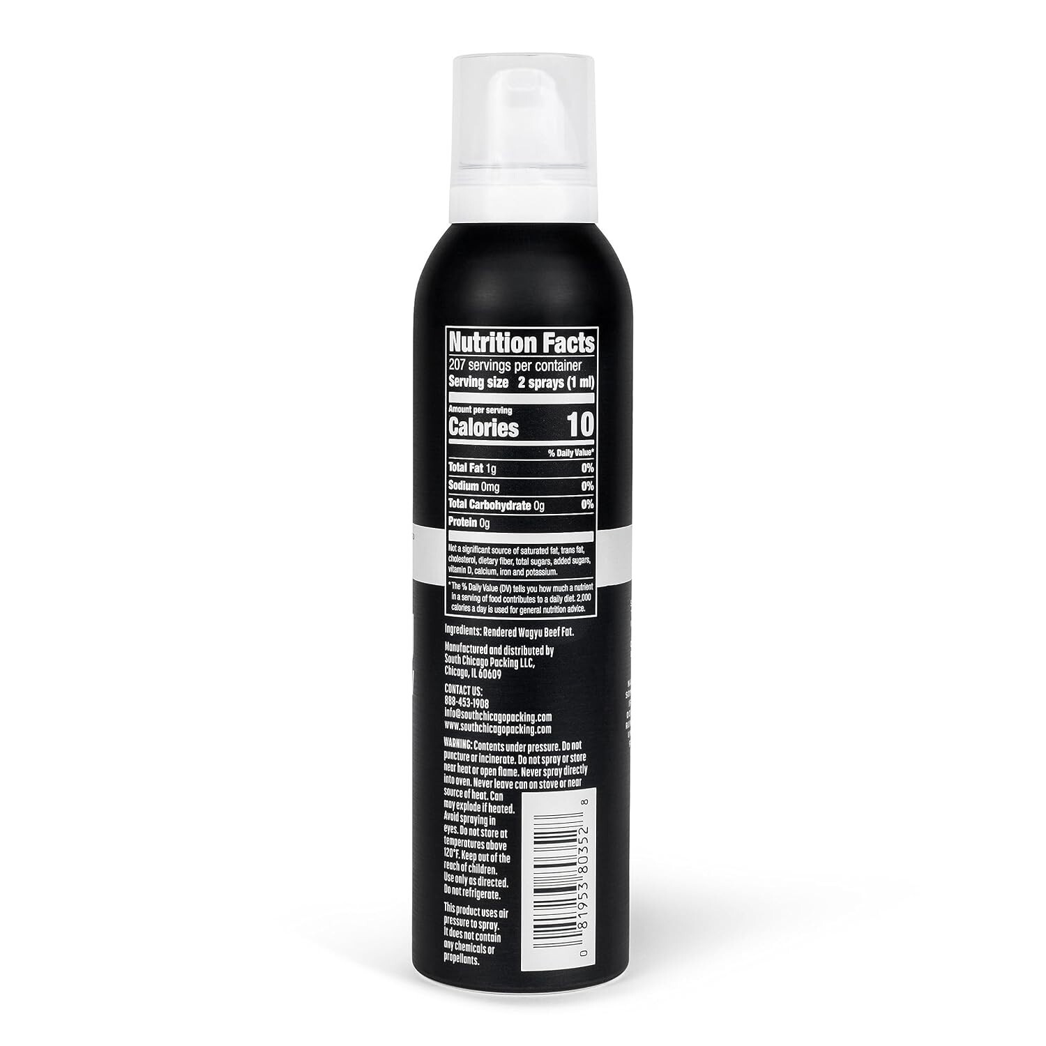 South Chicago Packing Wagyu Beef Tallow Spray, 7 Ounces, Paleo-Friendly, Keto