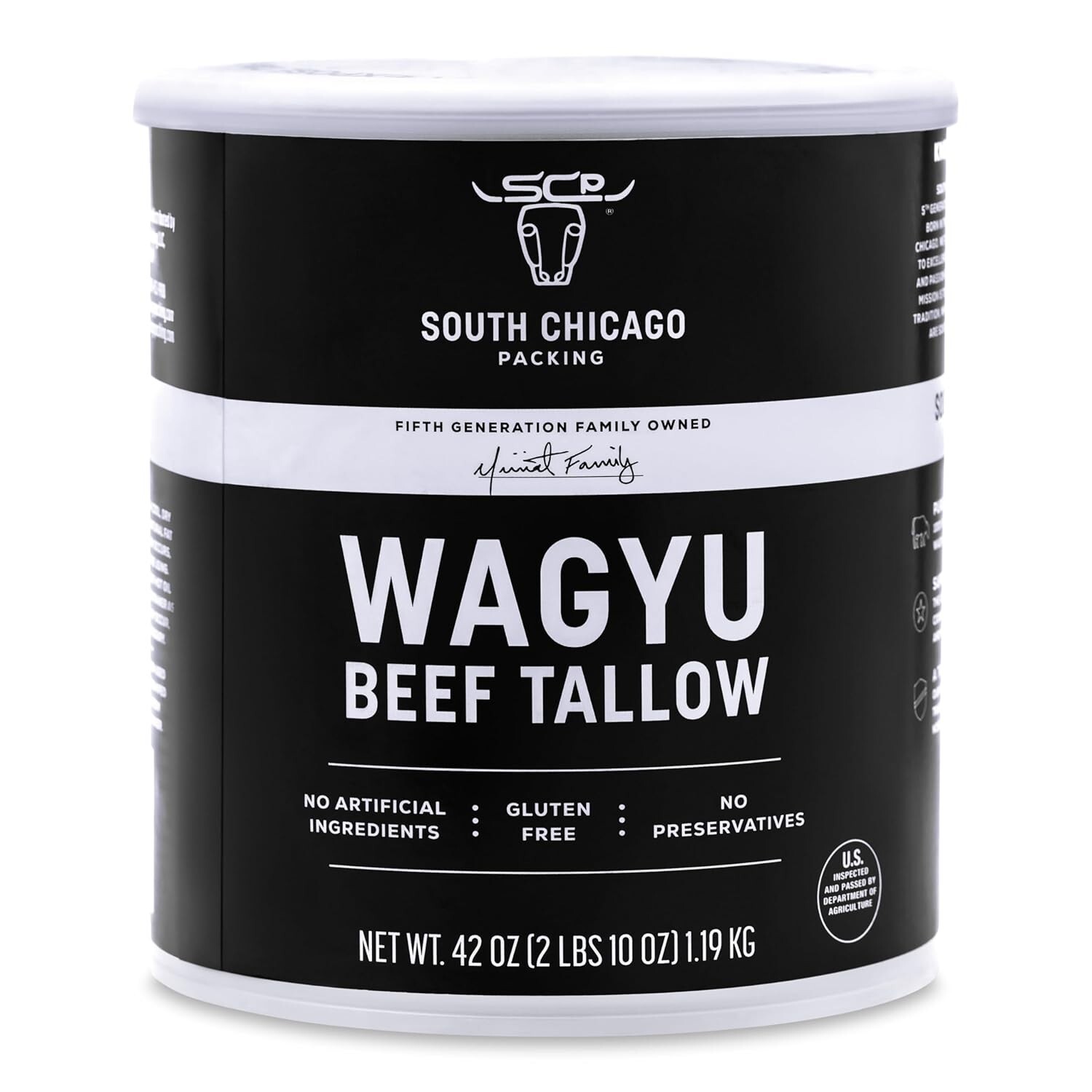South Chicago Packing Wagyu Beef Tallow, 42 Ounces, 100% Pure Wagyu