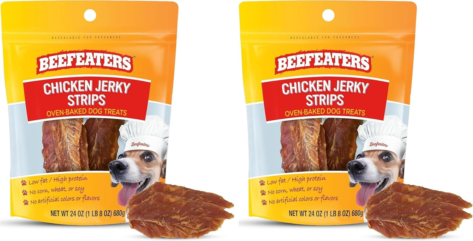 Chicken Jerky Strips, 24Oz, 1 Count (Pack of 2)