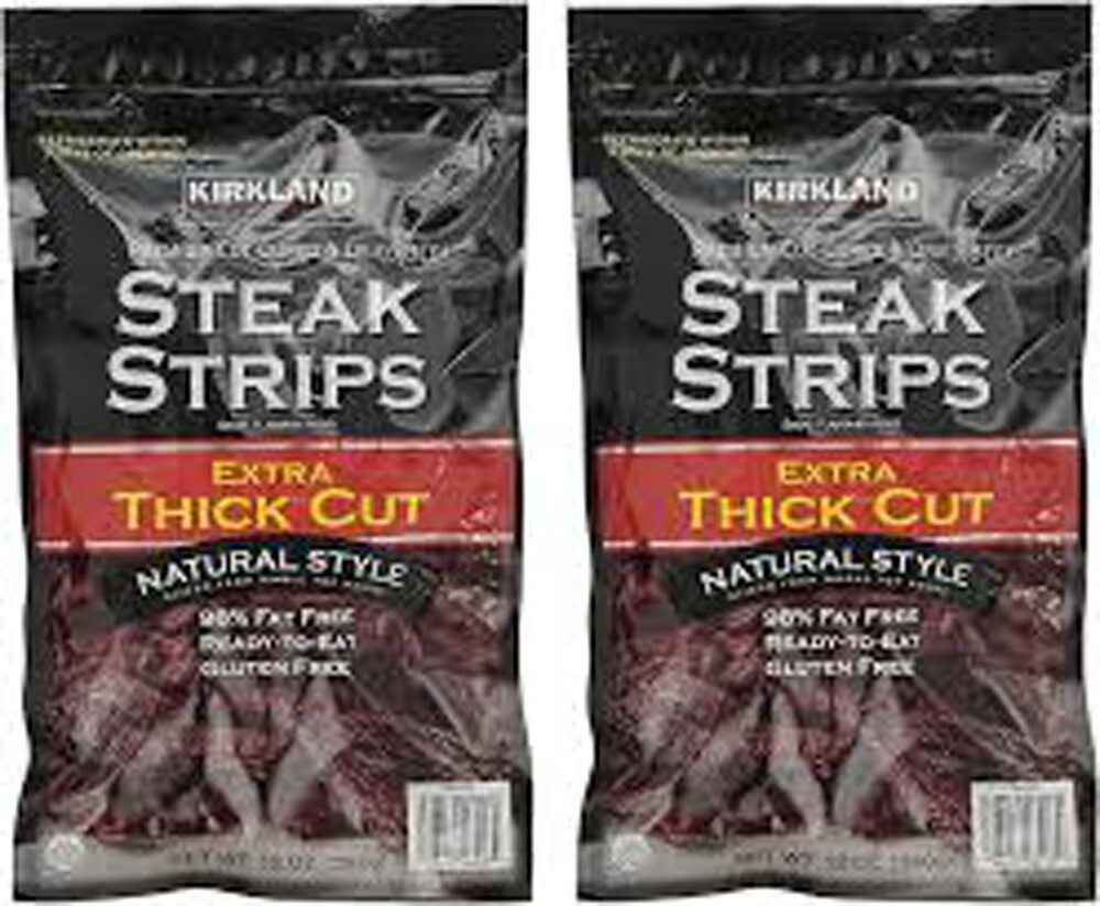 2 Pack, NEW Kirkland Signature Premium Extra Thick Steak Strips, 12 oz/Pack