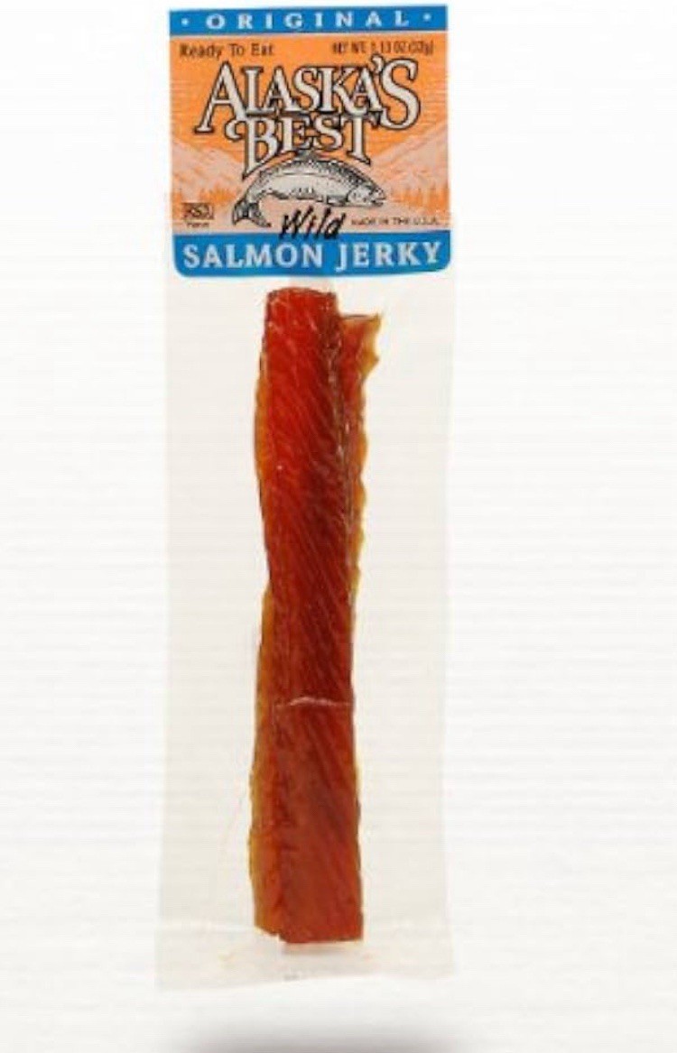 Alaska’s Best Wild Caught Smoked King Salmon Jerky 1 Ounce Strips- Lot Of 6- New