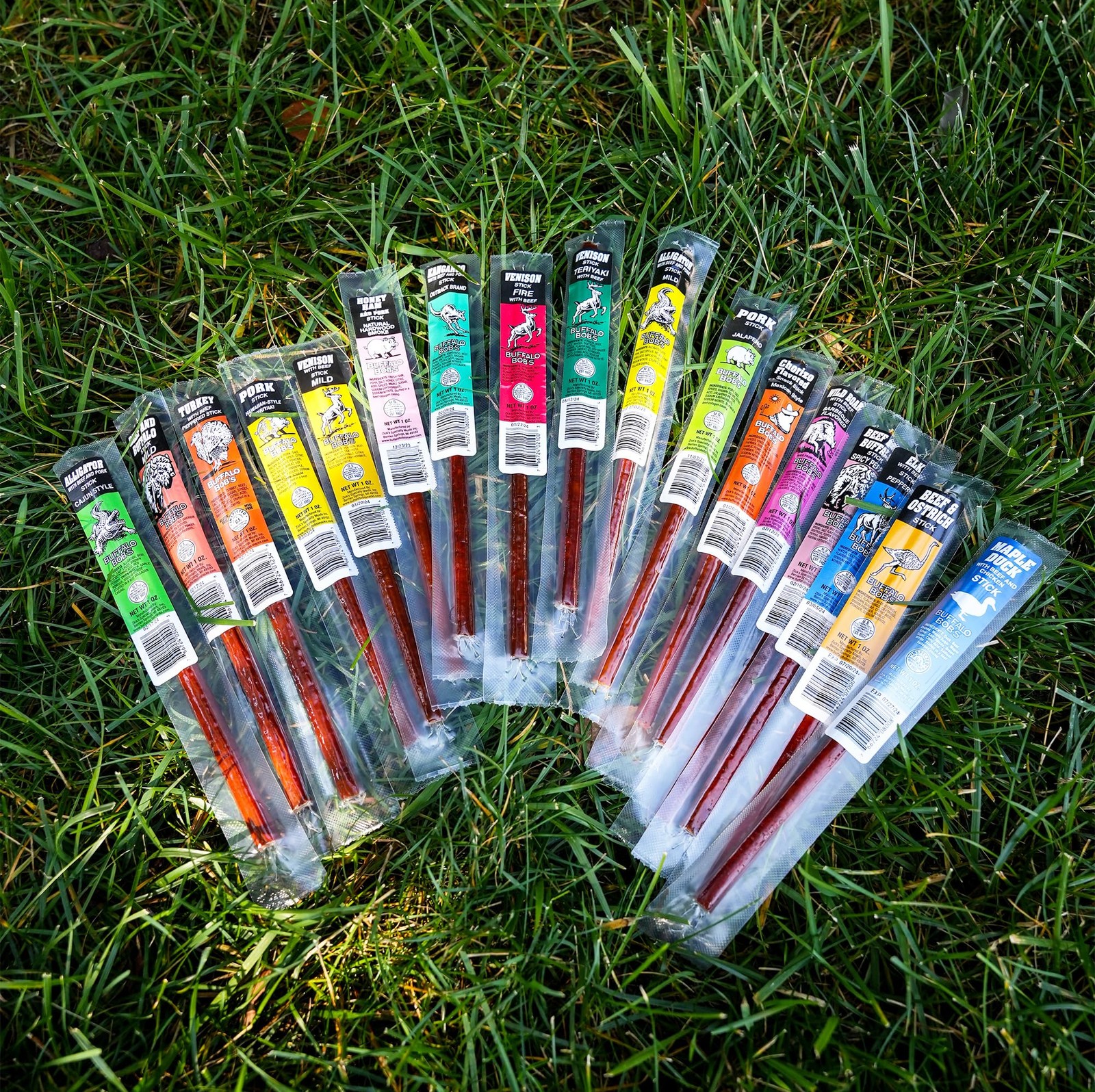 Game Jerky Sticks 10 Piece Variety Pack – Alligator, Elk, Buffalo, Venison