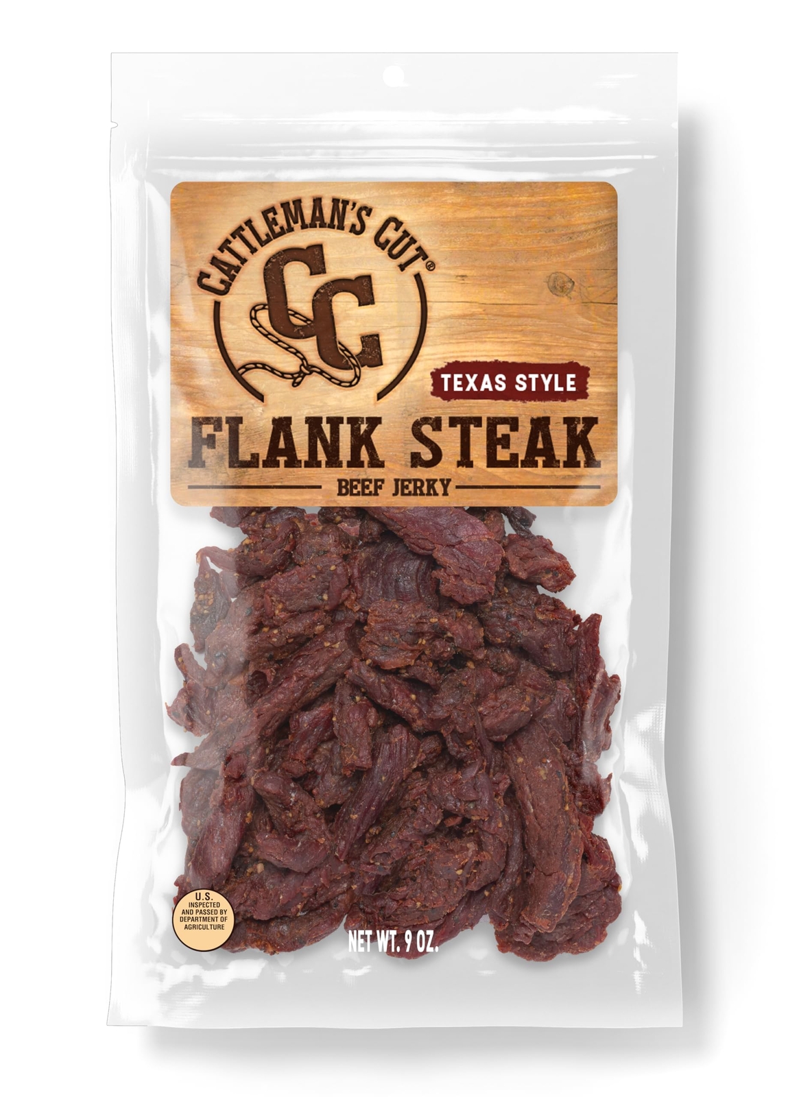 Texas Style Flank Steak Beef Jerky, 9 Ounce