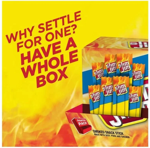 Slim Jim Mild Smoked Meat Sticks – 46 Count Bulk Box