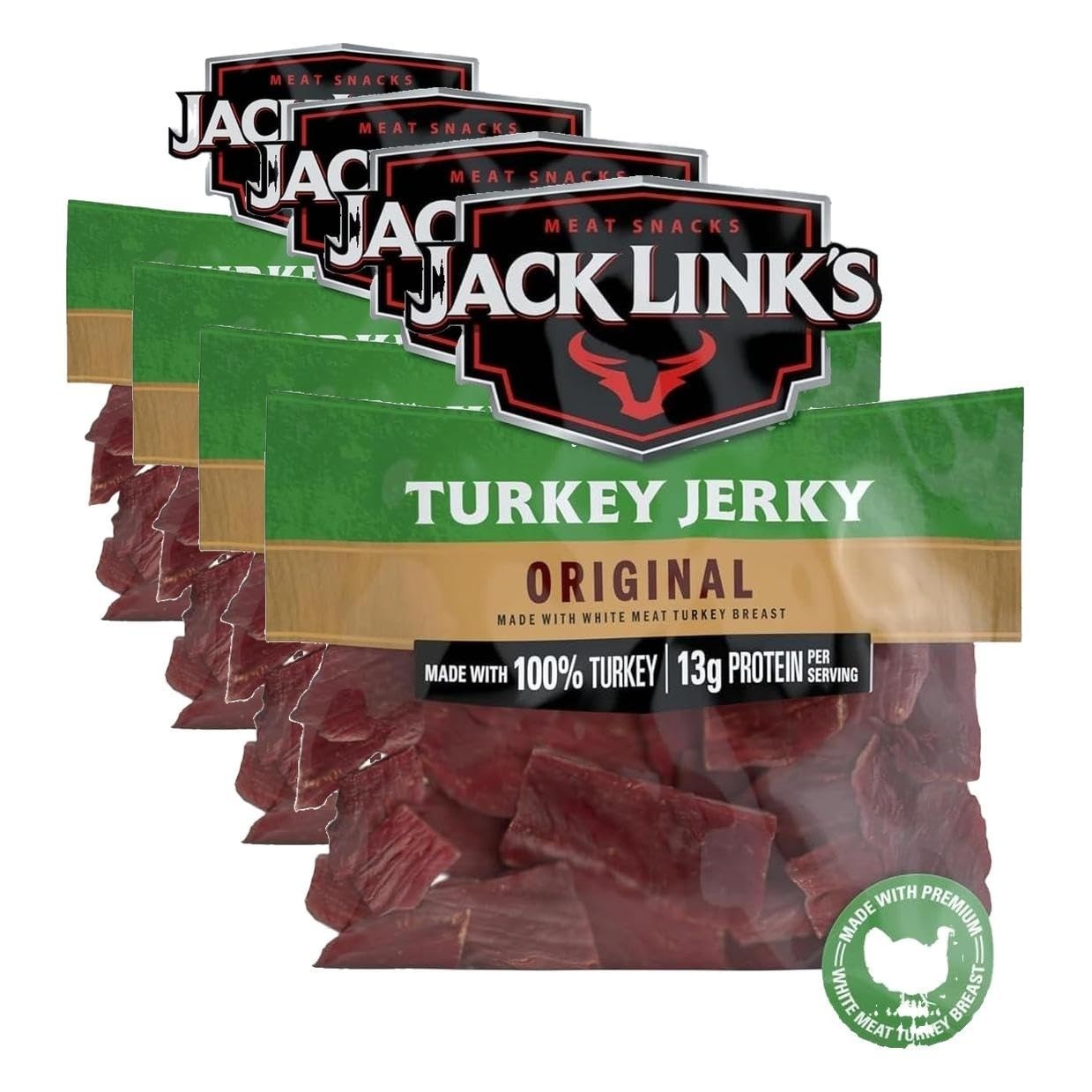 Jack Link’s Original Turkey Jerky 5 oz – High Protein Snack