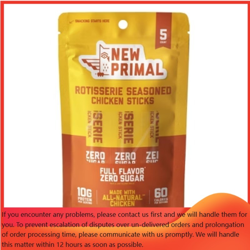 The New Primal Rotisserie Seasoned Chicken Meat Sticks Bag – 1oz/5ct