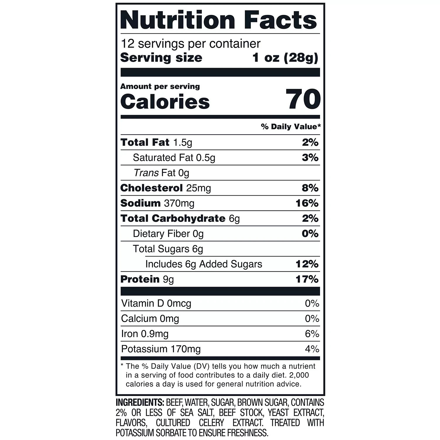 Member’s Mark Beef Steak Strips – 12 oz. Pack – Savory & Tender Snack