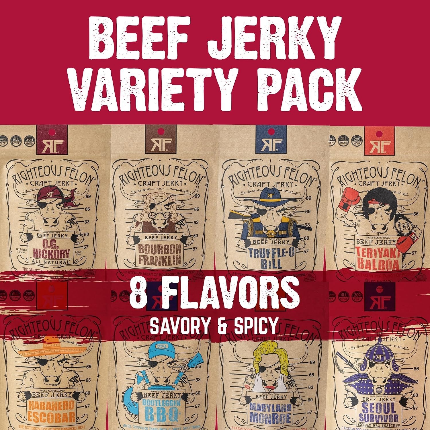 Protein-Packed Beef Jerky Variety – Keto Friendly