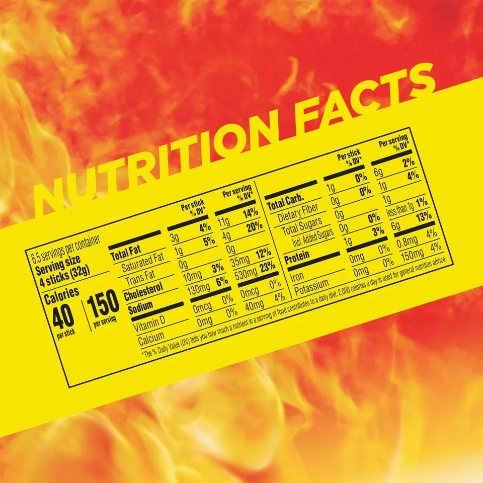 Slim Jim Smoked Meat Sticks, Original Flavor, 6g Protein Per Serving, Snack Size