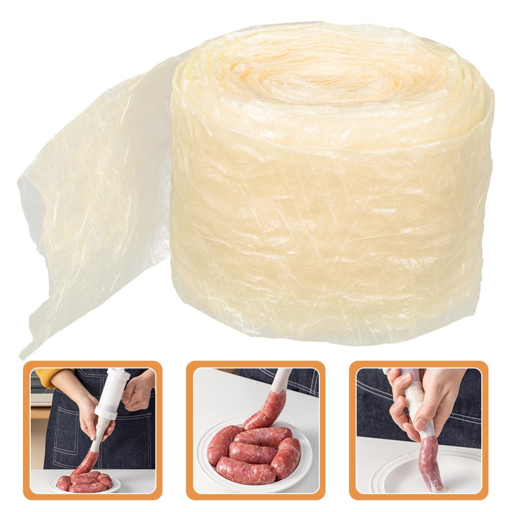 Sausage Making Supply 22mm Edible Ham Casing 14m Length for DIY