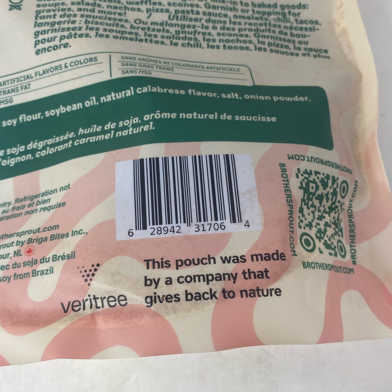 Brother Sprout Soysage Scoff plant-based sausage crumbles 500g