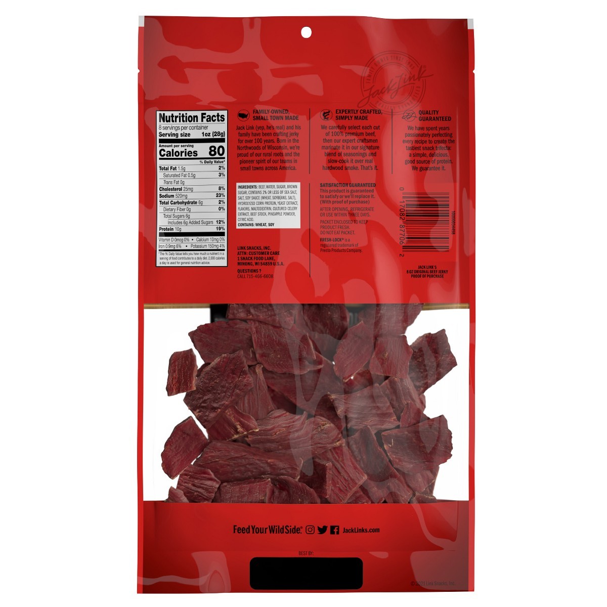 Jack Links Original Beef Jerky Family Size – 8oz