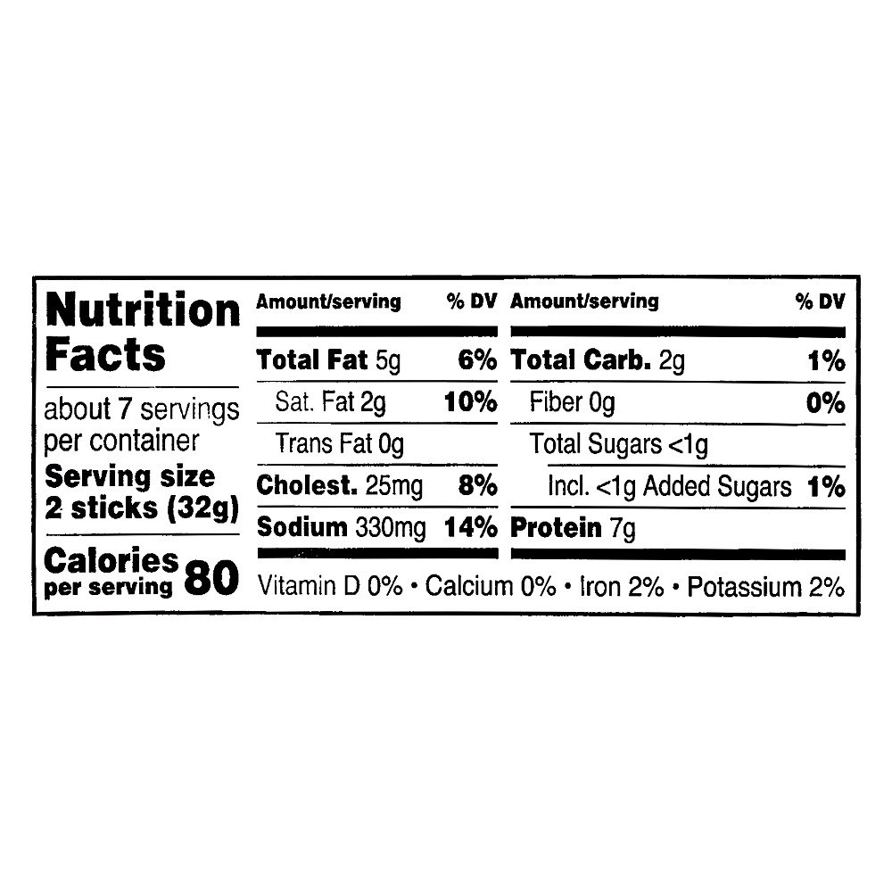 (4 pack) Original Turkey Sausage Sticks, Fully Cooked, 8 oz (Resealable Plastic