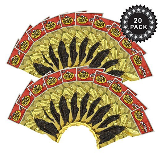 Climax BEST Premium Natural 1.75 OZ. Spicy Buffalo Jerky – 20 Pack