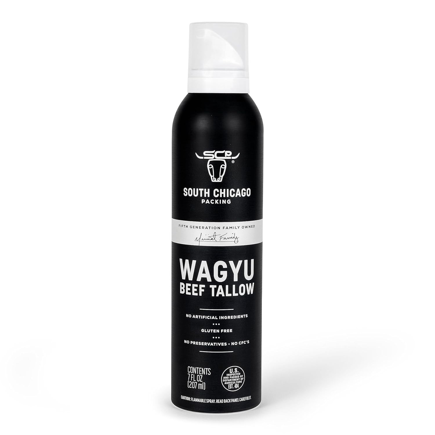 South Chicago Packing Wagyu Beef Tallow Spray, 7 Ounces, Paleo-Friendlly.