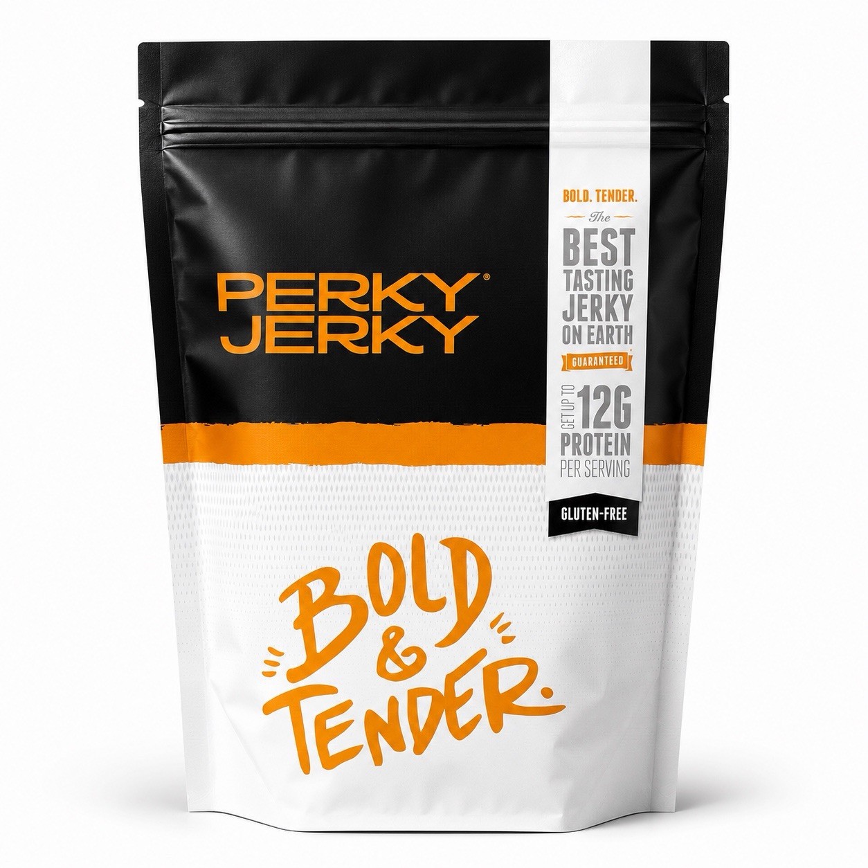 Perky Jerky Original Turkey Jerky 12ct 1oz Bags Gluten Free High Protein Snack