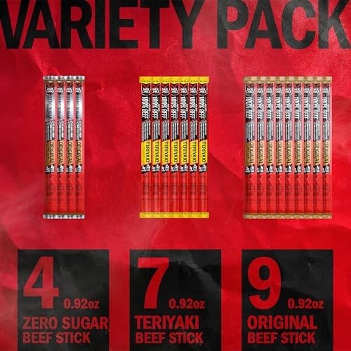 Jack Link’s Beef Jerky Sticks Variety Pack – Original, Teriyaki & Zero Sugar …
