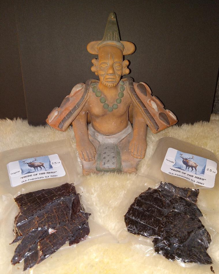 PRIDE OF THE HERD OLD FASHIONED ELK JERKY ORIGINAL & TERIYAKI