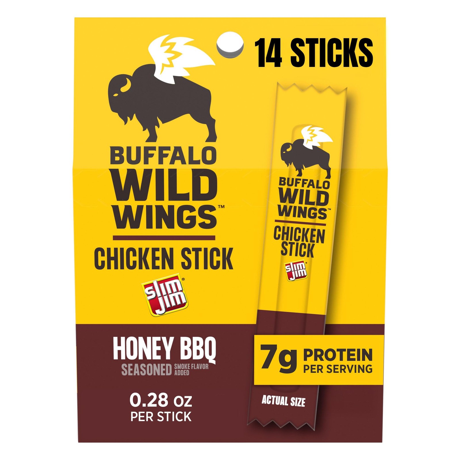 Slim Jim Chicken Sticks Buffalo Wild Wings Honey BBQ 3 Pack